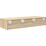 vidaXL Stenska polica s predali sonoma hrast 100x36x19 cm inž. les | Shoptok.si
