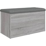  Klupa za cipele siva boja hrasta 82x42x45 cm konstruirano drvo | shoptok.hr