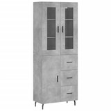 Maison Chic Visoka Komoda - Predalnik betonsko siva 69,5x34x180 cm inženirski les, (21719558) | Shoptok.si