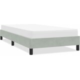  Okvir kreveta bez madraca svijetlo sivi 100x210 cm baršun | shoptok.hr