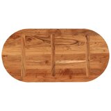 Stolna ploča 100x50x3 8 cm ovalna od masivnog drva bagrema | shoptok.hr