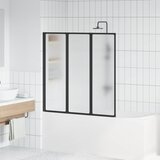 Tuš paravan Crna 120 x 2 x 117 cm Aluminij i PP Cijene