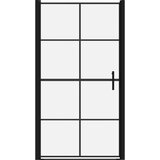  Vrata za tuš od kaljenog stakla 100 x 178 cm crna | shoptok.hr