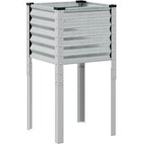 Maison Chic Vrtno korito - Greda - Cvetlični Lonec 45x45x88 cm pocinkano jeklo, (21789737) | Shoptok.si