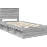  Krevetna konstrukcija s uzglavljem Siva Sonoma 100 x 200 cm Slike