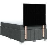 vidaXL Box spring postelja z vzmetnico temno siva 120x190 cm blago | Shoptok.si