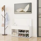  Klupa za cipele bijela 80 x 30 x 45 cm od konstruiranog drva | Eponuda.ba