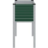 vidaXL Vrtna greda zelena 100x41x90 cm jeklo | Shoptok.si