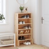 vidaXL Omarica za čevlje 52x30x104 cm trdna borovina | Shoptok.si