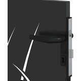  Vrtna vrata Crna 110 x 105 cm Čelik s praškastim premazom | Eponuda.com