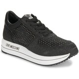 Love Moschino STRASS MESH GLITTER Crna Cijene