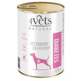  4Vets Natural Dog Veterinarska Dijeta Diabetes 400g Cene