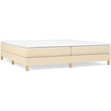  Okvir za krevet s oprugom krem 200x200 cm od tkanine | shoptok.hr