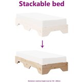  Okvir kreveta bez madraca koji se može složiti 75x190 cm drvo | shoptok.hr