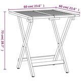  3-dijelni sklopivi bistro set od masivnog bagremovog drva | shoptok.hr