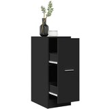 vidaXL Lekarniška omara črna 30x41x77,5 cm inženirski les Cene
