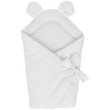 MeowBaby Bela ovijalka za dojenčke iz boucléja 35x65 cm - | Shoptok.si