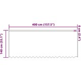 vidaXL Zavese z zavesami Bela 500x100cm Poliester | Shoptok.si