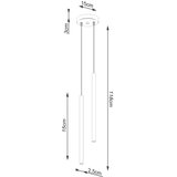  Sollux SL.1304 - Luster na sajli PASTELO, 2xG9/8W/230V, crne boje | Eponuda.com