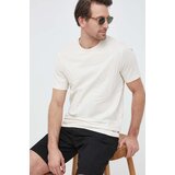 Boss Bombažna kratka majica bež barva | Shoptok.si