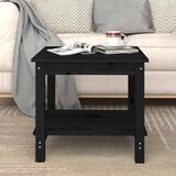  Stolić za kavu crni 50 x 50 x 45 cm od masivne borovine | shoptok.hr