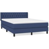  Krevet s oprugama i madracem plavi 140x200 cm od tkanine | shoptok.hr