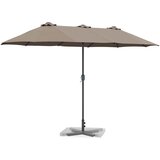  Vrtni suncobran Sivo-smeđa 370 x 197 x 239 cm | Eponuda.ba