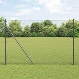  Ograda od lančane veze 10 x 1,6 m Čelik Siva | shoptok.hr