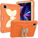NIKCORP Ovitek za iPad Pro 11 2018/2020/2021, robustna zaščita s stojalom, trpežen polikarbonat in silikon, oranžne barve, (5000139190) | Shoptok.si