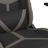  Masažni igralni stol z oporo za noge črno in Siva umetno usnje, (21152300) | Shoptok.si