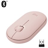 Logitech Miška Pebble M350, brezžična, roza Cene
