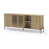 Marckeric Niska komoda u dekoru hrasta u prirodnoj boji 200x80 cm Inca – | shoptok.hr