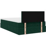  Otomanski krevet s madracem tamnozeleni 120x200 cm baršunasti | shoptok.hr