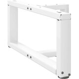  Noge za klubsko mizico v obliki črke T, 2 kosa, bele barve, 60x25x(30-31) cm, jeklo, (22123494) | Shoptok.si