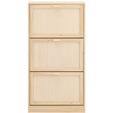 SoBuy Ozko vhodno stojalo za čevlje s 3 vrati in 6 policami Natural, (21338230) | Shoptok.si