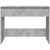 vidaXL Konzolna mizica betonsko siva 100x35x76,5 cm iverna plošča | Shoptok.si