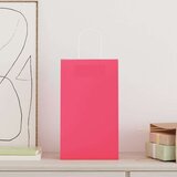  Papirnate vrećice 50 kom s ručkama ružičaste 21x11x36 cm | shoptok.hr