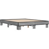  Okvir za krevet boja hrasta 150x200cm konstruirano drvo i metal | shoptok.hr