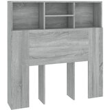 Maison Chic vzglavna omarica - nočna omarica - posteljna omarica siva sonoma 100x19x103,5 cm, (21705795) Cene