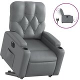  The Living Store Električni naslanjač s funkcijo vstajanja sivo umetno usnje - Električni Naslanjač S Funkcijo Vstajanja, (21501973) | Shoptok.si
