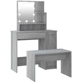  komplet toaletnih mizic z led lučkami siva sonoma konstr. les, (20712954) | Shoptok.si