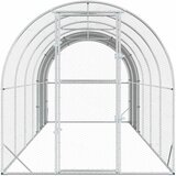  Kokošinjac Srebrna 600 x 200 x 200 cm Pocinčani čelik | shoptok.hr