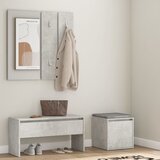  Set namještaja za hodnik siva boja betona konstruirano drvo | shoptok.hr