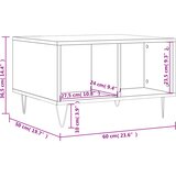  Stolić za kavu boja sivog hrasta 60x50x36,5cm konstruirano drvo | shoptok.hr