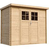Timbela Lesena vrtna lopa - 239x142xH200cm/2.63 m2 - Vrtna hiša s podi - M310F+M310G, (21873281) | Shoptok.si