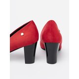 GOODIN Red suede heeled pumps | ePonuda.com