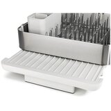 Joseph Joseph Plastičan prilagodljiv ocjeđivač za posuđe u srebrnoj boji 35,5x38 cm Extend Steel Plus – | shoptok.hr
