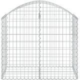  Gabionska košara s lukom 100 x 50 x 80/100 cm pocinčano željezo | shoptok.hr