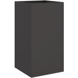Maison Chic Cvetlično korito - Cvetlični Lonec črno 42x38x75 cm jeklo, (21789299) | Shoptok.si