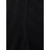 Ombre Men's openwork polo shirt with zipper at neckline - black | Shoptok.si